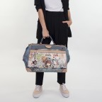 Reisetasche Fun & Music Travel Bag mit Bügelverschluss Hellblau, Farbe: blau/petrol, Marke: Anekke, EAN: 8434172159808, Abmessungen in cm: 49x30x21, Bild 6 von 10