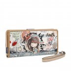 Geldbörse Fun & Music Wallet mit Handschlaufe Hellblau, Farbe: blau/petrol, Marke: Anekke, EAN: 8434172160507, Abmessungen in cm: 19x10x3, Bild 4 von 15