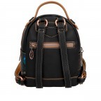 Rucksack Mediterranean Backpack Schwarz, Farbe: schwarz, Marke: Anekke, EAN: 8434172175709, Abmessungen in cm: 17x21x10, Bild 3 von 6