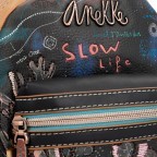 Rucksack Mediterranean Backpack Schwarz, Farbe: schwarz, Marke: Anekke, EAN: 8434172175709, Abmessungen in cm: 17x21x10, Bild 6 von 6