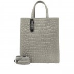 Handtasche Paper Bag Tote M Waxy Kroko Titan, Farbe: grau, Marke: Liebeskind Berlin, EAN: 4064657019224, Abmessungen in cm: 29x35x14.5, Bild 1 von 5