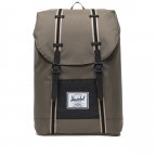 Rucksack Retreat Rubber Straps Volumen 18 Liter Bungee Cord Black, Farbe: braun, Marke: Herschel, EAN: 0828432544820, Abmessungen in cm: 34x46x12, Bild 1 von 5