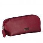 Kosmetik- / Utensilientasche Alba 056 Rot, Farbe: rot/weinrot, Marke: Flanigan, EAN: 4035486097561, Abmessungen in cm: 16x7x5.5, Bild 2 von 4