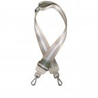 Schulterriemen Silberstreifen Silberkarabiner Ecru, Farbe: beige, Marke: Hausfelder Manufaktur, EAN: 4065646009110, Bild 1 von 2