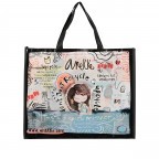 Einkaufstasche Schwarz, Farbe: schwarz, Marke: Anekke, EAN: 8434172197107, Abmessungen in cm: 42.5x35x11, Bild 1 von 2