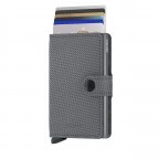 Geldbörse Miniwallet Carbon mit RFID-Schutz Cool Grey, Farbe: grau, Marke: Secrid, EAN: 8718215289371, Abmessungen in cm: 6.8x10.2x1.6, Bild 5 von 5