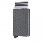 Geldbörse Slimwallet Carbon mit RFID-Schutz Cool Grey, Farbe: grau, Marke: Secrid, EAN: 8718215289388, Abmessungen in cm: 6.8x10.2x1.6, Bild 5 von 5