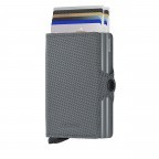 Geldbörse Twinwallet Carbon mit RFID-Schutz Cool Grey, Farbe: grau, Marke: Secrid, EAN: 8718215289395, Abmessungen in cm: 7x10.2x2.5, Bild 5 von 5