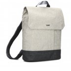 Rucksack Benno BE130 mit Laptopfach 13 Zoll Creme, Farbe: beige, Marke: Zwei, EAN: 4250257928312, Abmessungen in cm: 28x35x11, Bild 2 von 6