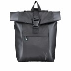 Rucksack Anzio S mit Rolltop Schwarz, Farbe: schwarz, Marke: Aporti, EAN: 4250155385958, Bild 1 von 6