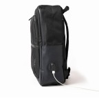 Rucksack Milano mit Laptopfach 15 Zoll Schwarz, Farbe: schwarz, Marke: Aporti, EAN: 4250155386009, Abmessungen in cm: 32x42x11, Bild 4 von 10