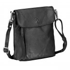 Umhängetasche Nappa Schwarz, Farbe: schwarz, Marke: Hausfelder Manufaktur, EAN: 4065646006898, Abmessungen in cm: 18x20x7, Bild 2 von 6
