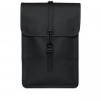 Rucksack Backpack Mini Black, Farbe: schwarz, Marke: Rains, EAN: 5711747497705, Abmessungen in cm: 27x39x8, Bild 1 von 5
