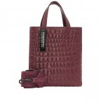 Tasche Paper Bag Waxy Kroko S Peony, Farbe: rot/weinrot, Marke: Liebeskind Berlin, EAN: 4064657031172, Abmessungen in cm: 23x25x11.5, Bild 1 von 5