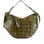 Beuteltasche Kroko Primitivo Lulu Hobo Big Military, Farbe: taupe/khaki, Marke: Abro, EAN: 4061724954945, Abmessungen in cm: 40x27x7, Bild 1 von 8