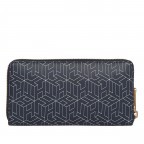 Geldbörse Iconic Large Wallet Zip Around Desert Sky Monogram, Farbe: blau/petrol, Marke: Tommy Hilfiger, EAN: 8720641019583, Abmessungen in cm: 19x10.5x2, Bild 2 von 4