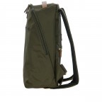 Rucksack X-BAG & X-Travel Olive, Farbe: grün/oliv, Marke: Brics, EAN: 8016623141015, Abmessungen in cm: 30x33x12, Bild 3 von 7