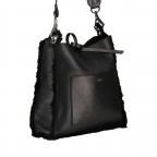 Umhängetasche Shearling Casharel Raquel S mit Wendefunktion Black Nickel, Farbe: schwarz, Marke: Abro, EAN: 4061724922005, Abmessungen in cm: 29x27x7, Bild 2 von 6