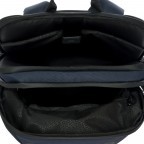 Rucksack Urban Eco Backpack M2 mit Laptopfach 15 Zoll Dark-Blue, Farbe: blau/petrol, Marke: Porsche Design, EAN: 4056487017464, Abmessungen in cm: 33x43x17, Bild 6 von 17