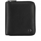 Geldbörse Dalia S mit Rundum-Reißverschluss Black Nickel, Farbe: schwarz, Marke: Abro, EAN: 4061724929639, Abmessungen in cm: 11x14x2, Bild 1 von 4