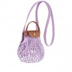 Umhängetasche Le Pliage Filet XS Lavendel, Farbe: flieder/lila, Marke: Longchamp, EAN: 3597922208210, Abmessungen in cm: 17x18x1, Bild 2 von 4