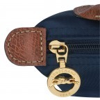 Kosmetiktasche Le Pliage Pochette Blau, Farbe: blau/petrol, Marke: Longchamp, EAN: 3597922210183, Abmessungen in cm: 17x10x5.5, Bild 5 von 5