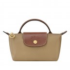 Kosmetiktasche Le Pliage Pochette Sand, Farbe: beige, Marke: Longchamp, EAN: 3597922210138, Abmessungen in cm: 17x10x5.5, Bild 1 von 5