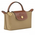 Kosmetiktasche Le Pliage Pochette Sand, Farbe: beige, Marke: Longchamp, EAN: 3597922210138, Abmessungen in cm: 17x10x5.5, Bild 2 von 5