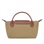 Kosmetiktasche Le Pliage Pochette Sand, Farbe: beige, Marke: Longchamp, EAN: 3597922210138, Abmessungen in cm: 17x10x5.5, Bild 3 von 5