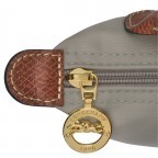 Kosmetiktasche Le Pliage Pochette Grau, Farbe: grau, Marke: Longchamp, EAN: 3597922210145, Abmessungen in cm: 17x10x5.5, Bild 5 von 5
