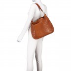 Beuteltasche Kura Cognac, Farbe: cognac, Marke: Campomaggi, EAN: 8054302978033, Abmessungen in cm: 37x33x2, Bild 4 von 7