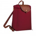 Rucksack Le Pliage Dunkelrot, Farbe: rot/weinrot, Marke: Longchamp, EAN: 3597922209347, Abmessungen in cm: 26x28x10, Bild 2 von 5