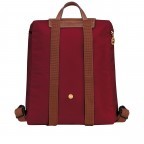 Rucksack Le Pliage Dunkelrot, Farbe: rot/weinrot, Marke: Longchamp, EAN: 3597922209347, Abmessungen in cm: 26x28x10, Bild 3 von 5