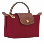 Kosmetiktasche Le Pliage Pochette Weinrot, Farbe: rot/weinrot, Marke: Longchamp, EAN: 3597922210176, Abmessungen in cm: 17x10x5.5, Bild 2 von 6