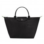 Handtasche Le Pliage Green Handtasche M Schwarz, Farbe: schwarz, Marke: Longchamp, EAN: 3597922140800, Abmessungen in cm: 30x28x20, Bild 1 von 6