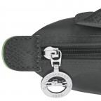 Kosmetiktasche Le Pliage Green Pochette Graphit, Farbe: anthrazit, Marke: Longchamp, EAN: 3597922144563, Abmessungen in cm: 17x10x5.5, Bild 6 von 6