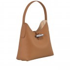 Beuteltasche Roseau Shopper M Cognac, Farbe: cognac, Marke: Longchamp, EAN: 3597922147663, Abmessungen in cm: 27x25x11, Bild 2 von 5