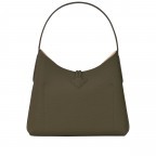 Beuteltasche Roseau Shopper M Khaki, Farbe: grün/oliv, Marke: Longchamp, EAN: 3597922213511, Abmessungen in cm: 27x25x11, Bild 3 von 5