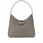 Beuteltasche Roseau Shopper M Grau, Farbe: grau, Marke: Longchamp, EAN: 3597922147748, Abmessungen in cm: 27x25x11, Bild 1 von 5