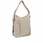 Beuteltasche / Rucksack Milano Hellgrau, Farbe: grau, Marke: Hausfelder Manufaktur, EAN: 4065646006645, Abmessungen in cm: 32x35x5, Bild 2 von 9