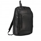 Rucksack Vintage 3.0 mit Laptopfach 15 Zoll Schwarz, Farbe: schwarz, Marke: Hausfelder Manufaktur, EAN: 4065646007079, Abmessungen in cm: 30x44x13, Bild 2 von 9