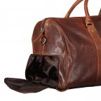Reisetasche Vintage 3.0 Braun, Farbe: braun, Marke: Hausfelder Manufaktur, Abmessungen in cm: 48x27x18.5, Bild 9 von 9