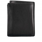 Geldbörse Nappa Schwarz, Farbe: schwarz, Marke: Hausfelder Manufaktur, EAN: 4065646007710, Abmessungen in cm: 9.5x13x2, Bild 3 von 5