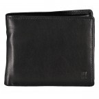 Geldbörse mit RFID-Schutz Schwarz, Farbe: schwarz, Marke: Hausfelder Manufaktur, EAN: 4065646007796, Abmessungen in cm: 12x9.5x2, Bild 1 von 5