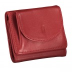 Geldbörse Nappa mit RFID-Schutz Rot, Farbe: rot/weinrot, Marke: Hausfelder Manufaktur, EAN: 4065646008076, Abmessungen in cm: 10x8x2, Bild 2 von 5