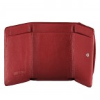 Geldbörse Nappa mit RFID-Schutz Rot, Farbe: rot/weinrot, Marke: Hausfelder Manufaktur, EAN: 4065646008076, Abmessungen in cm: 10x8x2, Bild 4 von 5