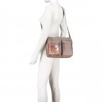 Umhängetasche MD20 JGTT5 Blossom Taupe, Farbe: taupe/khaki, Marke: Mandarina Duck, EAN: 8032803783707, Abmessungen in cm: 28x22x10, Bild 5 von 7