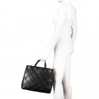 Handtasche Cessily Black, Farbe: schwarz, Marke: Guess, EAN: 0190231535041, Abmessungen in cm: 23.5x29x10, Bild 3 von 7