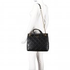 Handtasche Cessily Black, Farbe: schwarz, Marke: Guess, EAN: 0190231535041, Abmessungen in cm: 23.5x29x10, Bild 5 von 7