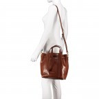 Beuteltasche Vittoria Bucket Bag Marrone, Farbe: cognac, Marke: The Bridge, EAN: 8033748487330, Abmessungen in cm: 25x29x12, Bild 5 von 7